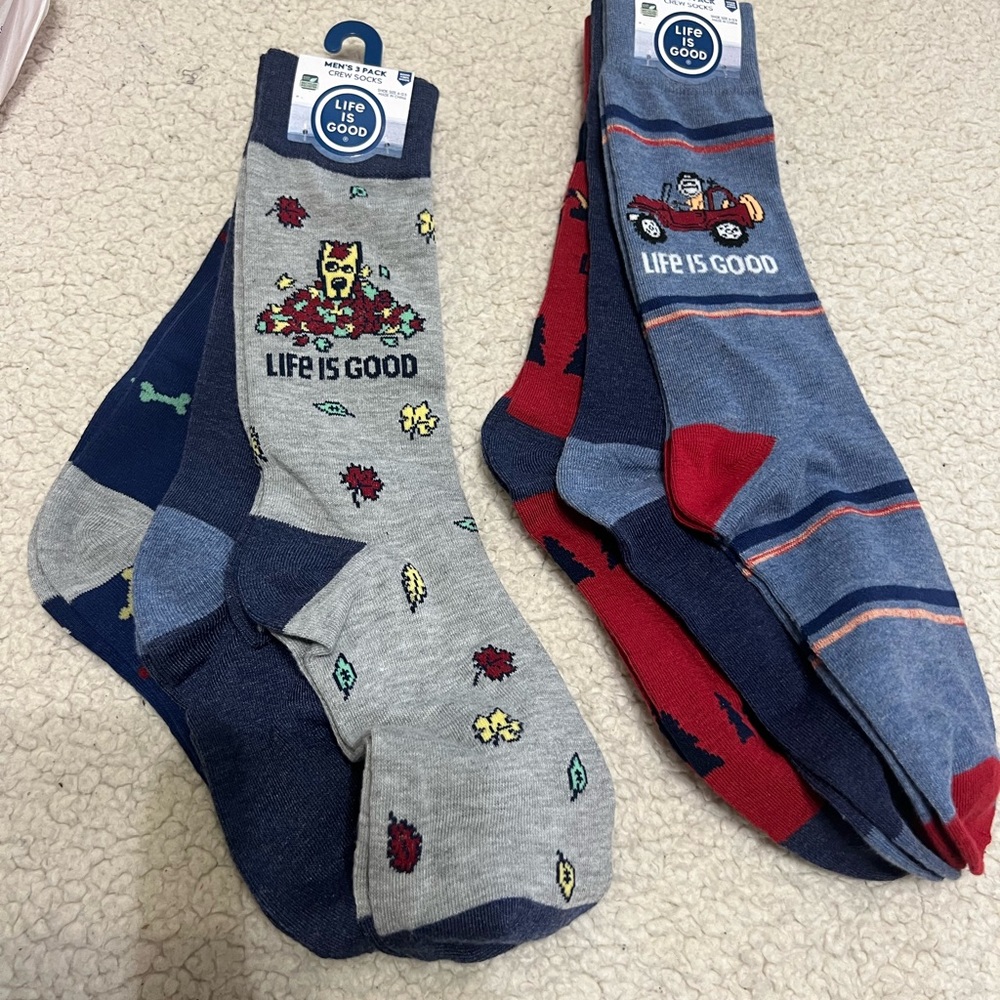 6 pair of socks